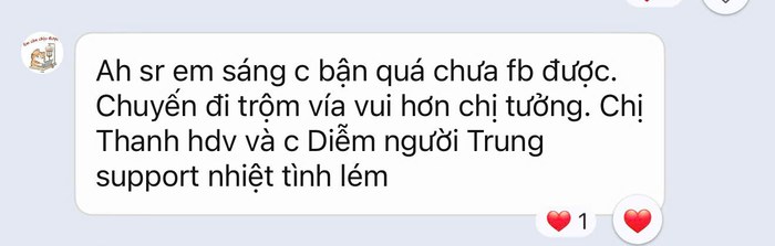 Tin nhắn feedback của Linh Vũ